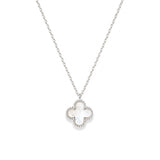 Silver Vanya Clover Necklace
