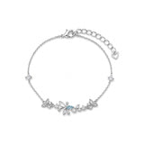 Silver Dandelion Bracelet