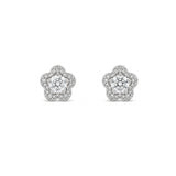 Silver Love in Bloom Earrings