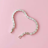 Silver Adore You Tennis Bracelet