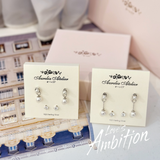 Zhao Lu Si’s Style, Love’s Ambition Earrings, c-drama earrings, chinese drama, c-drama, Xu Yan earrings, Qiao Yan earrings, classic pearl earrings, drop pearl earrings, 
Gift set for her / hadiah untuk wanita / 送给她的礼物。Perfect for best friend / sahabat baik / 最好的朋友。Includes beloved earrings, bracelet, and ring / 心爱的耳环、手链和戒指。Made in Korea / 制造于韩国 /.Dainty jewellery / 简约精致首饰 / barang kemas halus. 925 sterling silver / 925纯银 / perak tulen 925. Anti-tarnish / 防氧化 / tahan karat. Suitable for daily wear