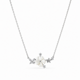 Silver Sakura Blossom Necklace