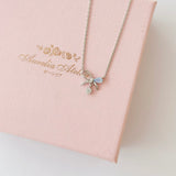 Silver Sweetest Ribbon Necklace