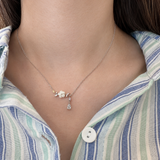Silver Winter Jasmine Necklace