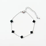 Black Vanya Clover Bracelet