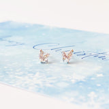 Silver Dreamkiss Heart Earrings
