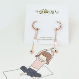 Rose Gold Moonshine Earrings