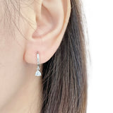 Martini Huggie Hoop Earrings