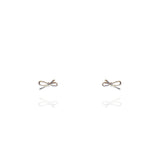 Silver Belle Ribbon Earrings