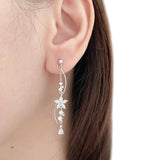 Silver Lily of the Valley Earrings