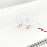 Rose Gold Mini Snowflake Earrings