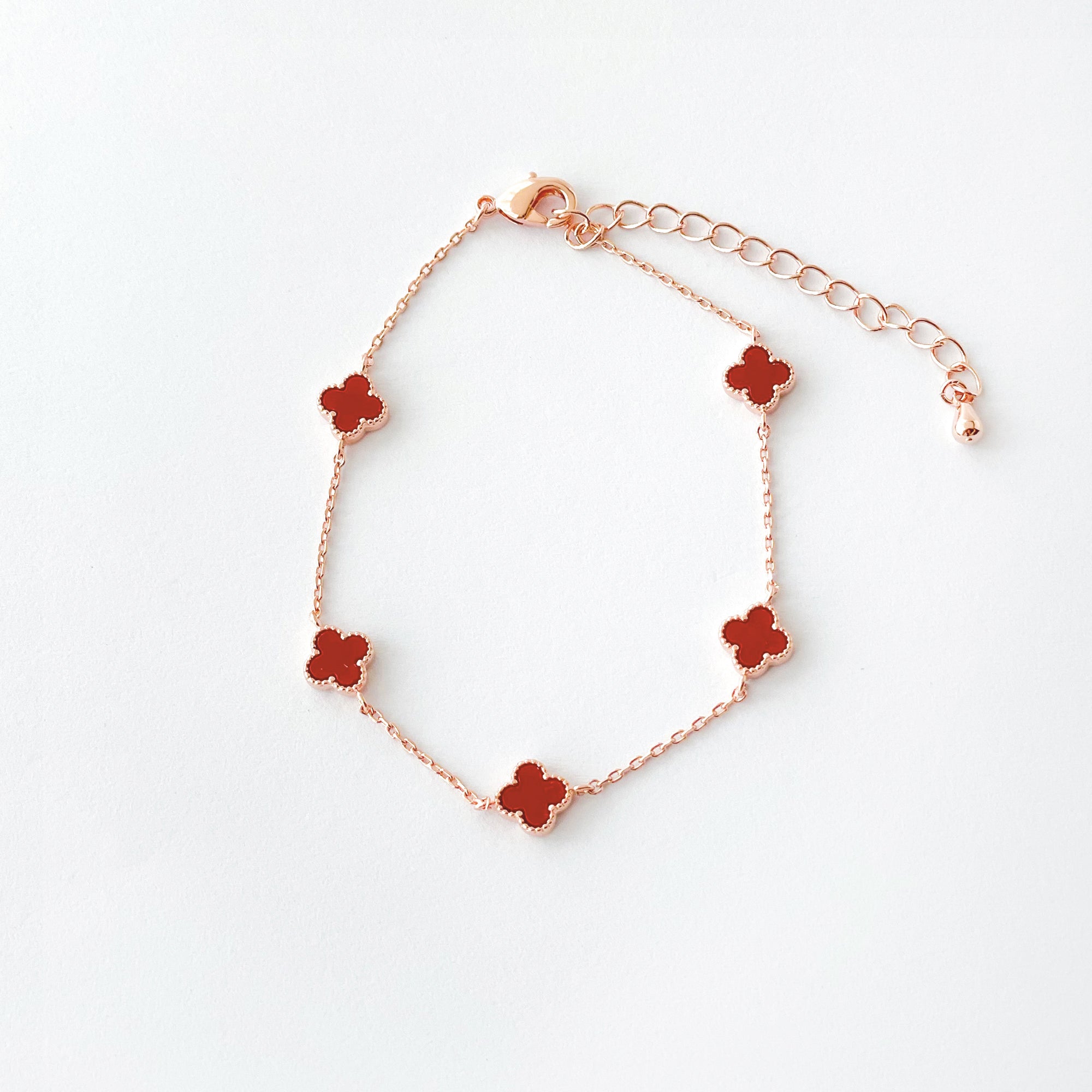 Vanya - Rich Red Beads With Soothing Green Stones