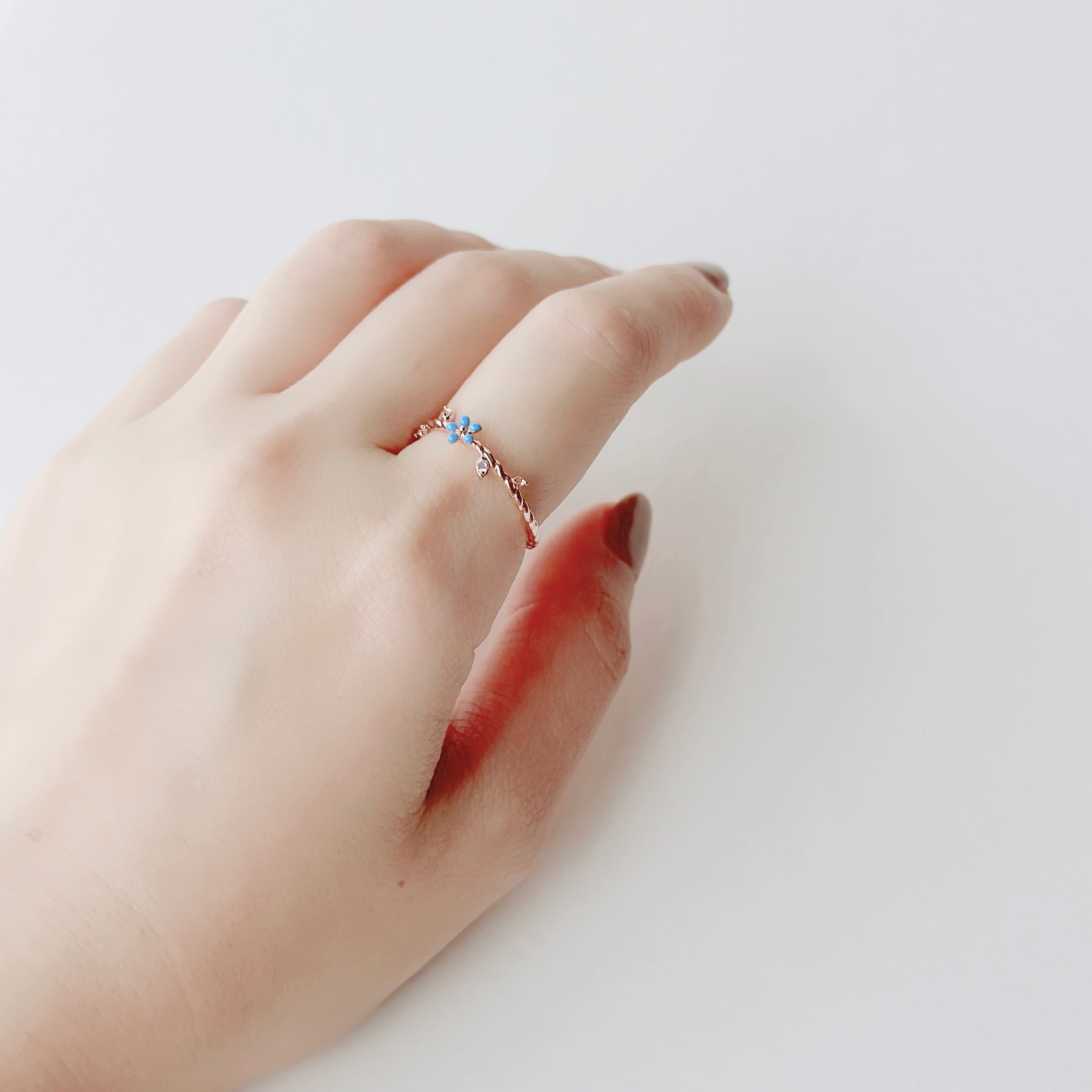 korean fashion rings korean promise ring Rose Gold Ring Korea Made Earrings Cubic Zirconia Stone 925 Silver Daily Wear Stylish Cincin Adjustable Jewellery Perfect Surprise Gift For Your Loved One ring korean ring cincin floral ring silver rings swarovski ring promise rings korean style rings korean diamond ring gift for her bestfriend ring bestie ring silver ring diamond ring swarovski made in korea korea accessory wedding ring pandora ring