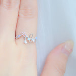 Silver Ring Korea Made Earrings Cubic Zirconia Stone 925 Silver Daily Wear Cincin Adjustable Special Gift Ideas For Girls Surprise 