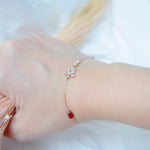 Rose Gold Made in Korea Bracelet Korean Gelang Tangan Cubic Zirconia Bride Bridal Dinner Rhodium Plated Accessory Fashion Fancy Stylish Jewellery Online Malaysia Shopping Trendy Accessories Daily Wear Jewelry Dainty Minimalist Delicate Special Perfect Gift From Heart For Your Loved One