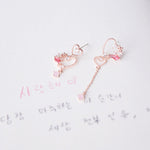 Rose Gold Korea Made Earrings Local Brand in Malaysia Cubic Zirconia Dainty Delicate Minimalist Jewellery Jewelry Bridal Bride Clip On Earrings 925 Sterling Silver