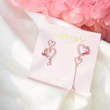 Rose Gold Korea Made Earrings Korean Jewellery Jewelry Local Brand in Malaysia Cubic Zirconia Dainty Delicate Minimalist Jewellery Jewelry Bridal Bride Clip On Earrings 925 Sterling Silver