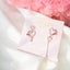 Rose Gold Korea Made Earrings Korean Jewellery Jewelry Local Brand in Malaysia Cubic Zirconia Dainty Delicate Minimalist Jewellery Jewelry Bridal Bride Clip On Earrings 925 Sterling Silver