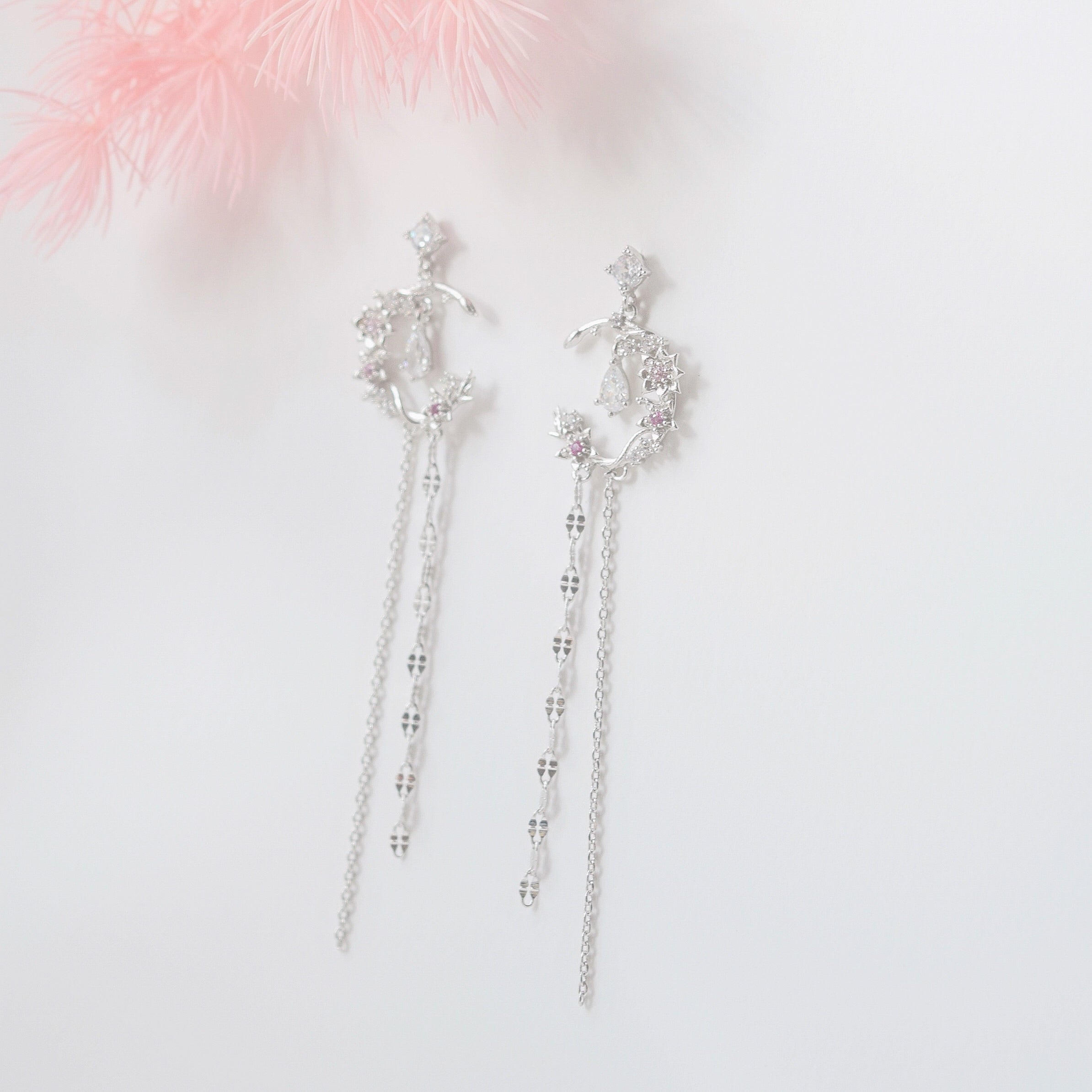 Made in Korea Earrings Korean Anting Cubic Zirconia Bride Bridal Dinner 925 Sterling Silver Fashion Costume Jewellery Online Malaysia Shopping Trendy No Piercing Special Perfect Gift From Heart For Your Loved One Accessory Gift for her Rose Gold Korea Made Earrings Korean Jewellery Jewelry Local Brand in Malaysia Cubic Zirconia Dainty Delicate Minimalist Jewellery Jewelry Bride Clip On Earrings  Silver Christmas Gift Set Xmas Silver snowman wreath candy cane present gift for her gift ideas