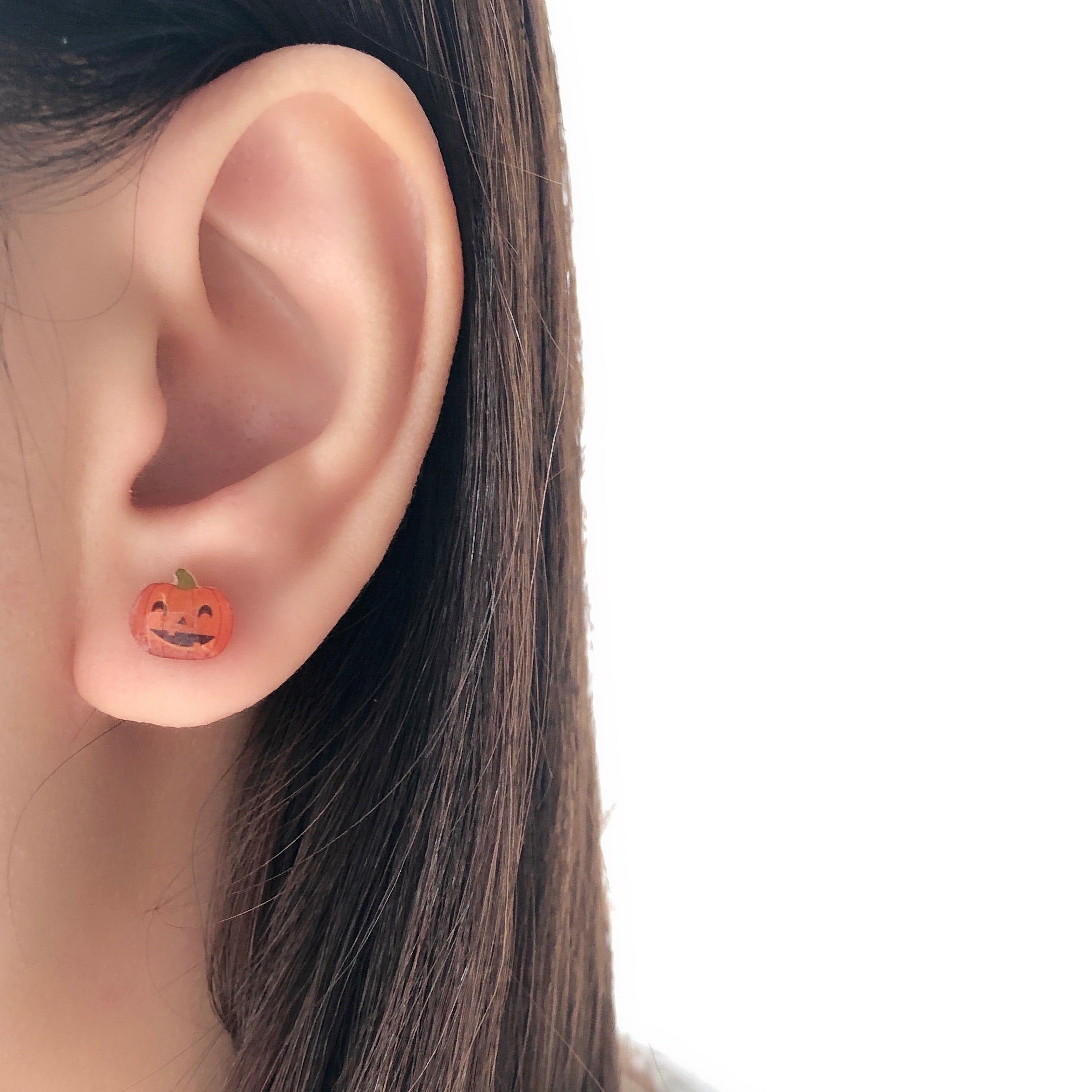 Handmade in Malaysia Earrings Anting Stainless Steel Accessory Fashion Fancy Stylish Costume Jewellery Online Malaysia Shopping Trendy Accessories Daily Wear Jewelry Dainty Minimalist Delicate Clip On Earrings No Piercing Perfect Gift From Heart For Your Loved One Party Wear Happy Halloween