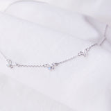 Made in Korea Necklace Korean Rantai Leher Cubic Zirconia Bride Bridal Dinner Rhodium Plated Accessory Fashion Fancy Stylish Jewellery Online Malaysia Shopping Trendy Accessories Daily Wear Jewelry Dainty Minimalist Delicate Special Perfect Gift From Heart For Your Loved One