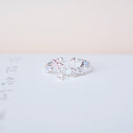  Silver Ring Korea Made Earrings Cubic Zirconia Stone 925 Silver Daily Wear Cincin Adjustable Gift For Girls Surprise