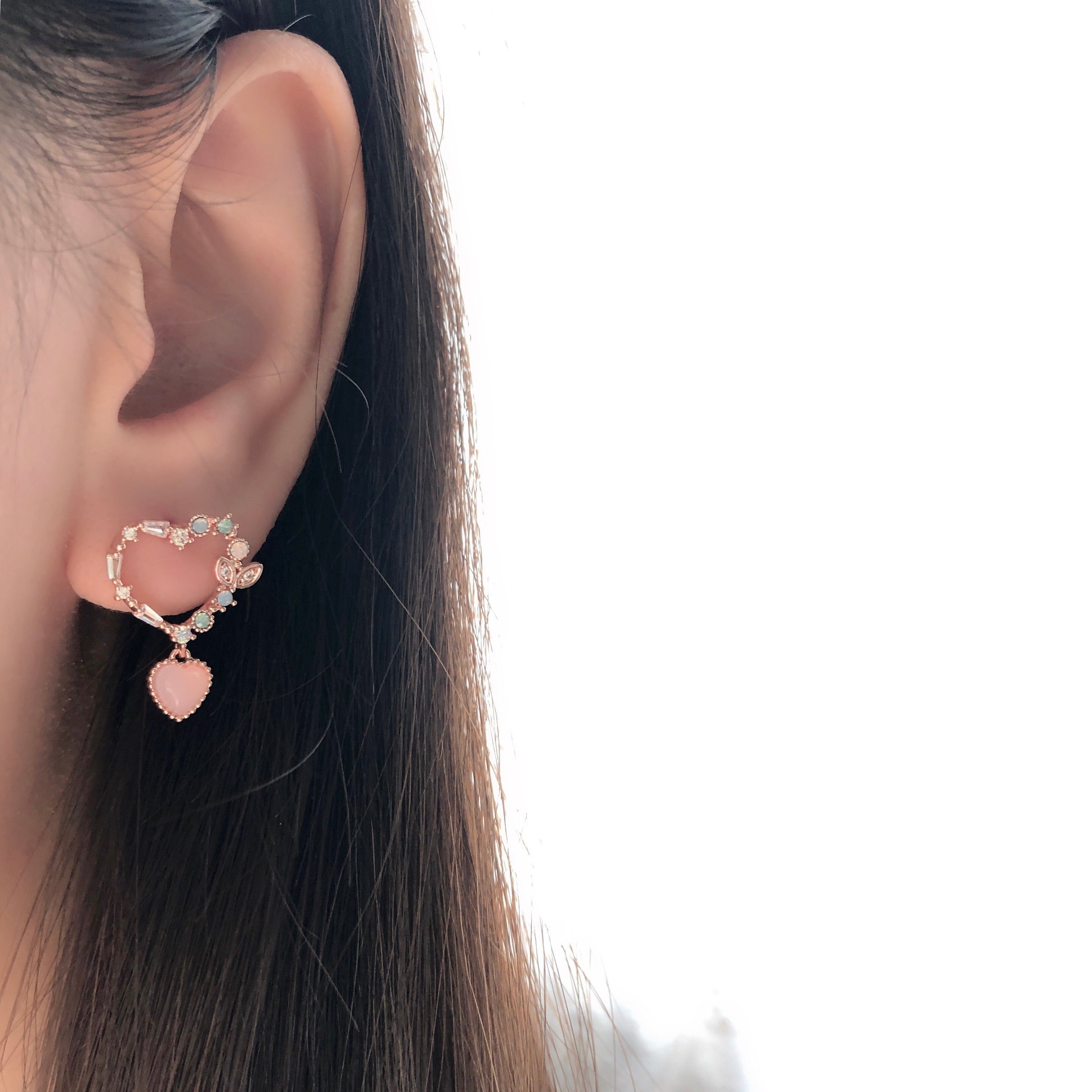 Made in Korea Earrings Korean Anting Cubic Zirconia Bride Bridal Dinner 925 Sterling Silver Accessory Fashion Fancy Stylish Costume Jewellery Online Malaysia Shopping Trendy Accessories Daily Wear Jewelry Dainty Minimalist Delicate Clip On Earrings No Piercing Special Perfect Gift From Heart For Your Loved One