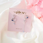 Korea Made Earrings Korean Jewellery Jewelry Local Brand in Malaysia Cubic Zirconia Dainty Delicate Minimalist Jewellery Jewelry Bridal Bride Clip On Earrings 925 Sterling Silver 