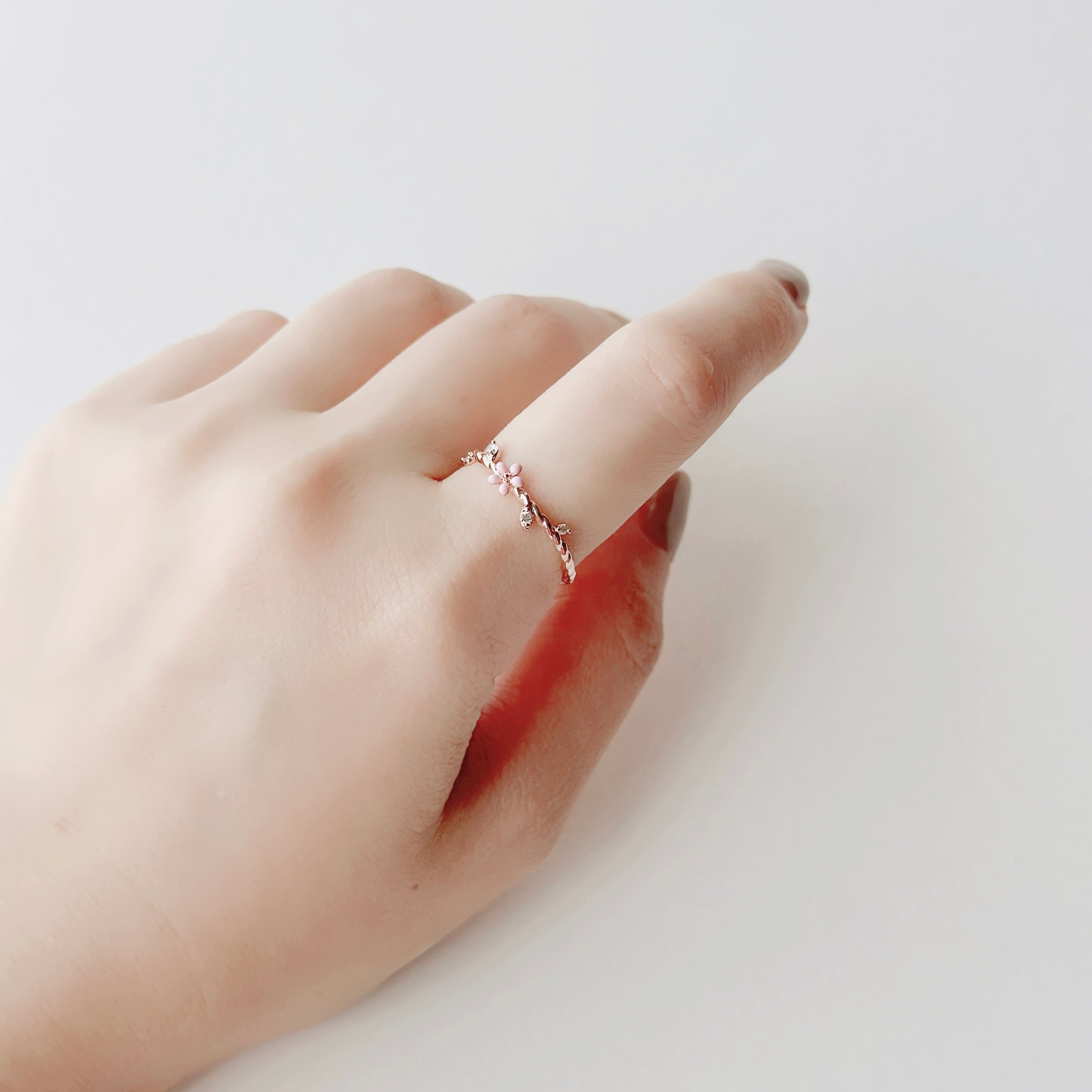 korean fashion rings korean promise ring Rose Gold Ring Korea Made Earrings Cubic Zirconia Stone 925 Silver Daily Wear Stylish Cincin Adjustable Jewellery Perfect Surprise Gift For Your Loved One ring korean ring cincin floral ring silver rings swarovski ring promise rings korean style rings korean diamond ring gift for her bestfriend ring bestie ring silver ring diamond ring swarovski made in korea korea accessory wedding ring pandora ring