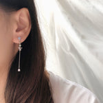 Made in Korea Earrings Korean Anting Cubic Zirconia Bride Bridal Dinner 925 Sterling Silver Accessory Fashion Fancy Stylish Costume Jewellery Online Malaysia Shopping Trendy Accessories Daily Wear Jewelry Dainty Minimalist Delicate Clip On Earrings No Piercing Special Perfect Gift From Heart For Your Loved One