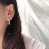 Made in Korea Earrings Korean Anting Cubic Zirconia Bride Bridal Dinner 925 Sterling Silver Accessory Fashion Fancy Stylish Costume Jewellery Online Malaysia Shopping Trendy Accessories Daily Wear Jewelry Dainty Minimalist Delicate Clip On Earrings No Piercing Special Perfect Gift From Heart For Your Loved One