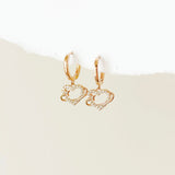 Cupid Huggie Hoop Earrings