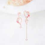 Rose Gold Korea Made Earrings Local Brand in Malaysia Cubic Zirconia Dainty Delicate Minimalist Jewellery Jewelry Bridal Bride Clip On Earrings 925 Sterling Silver