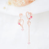 Rose Gold Korea Made Earrings Local Brand in Malaysia Cubic Zirconia Dainty Delicate Minimalist Jewellery Jewelry Bridal Bride Clip On Earrings 925 Sterling Silver