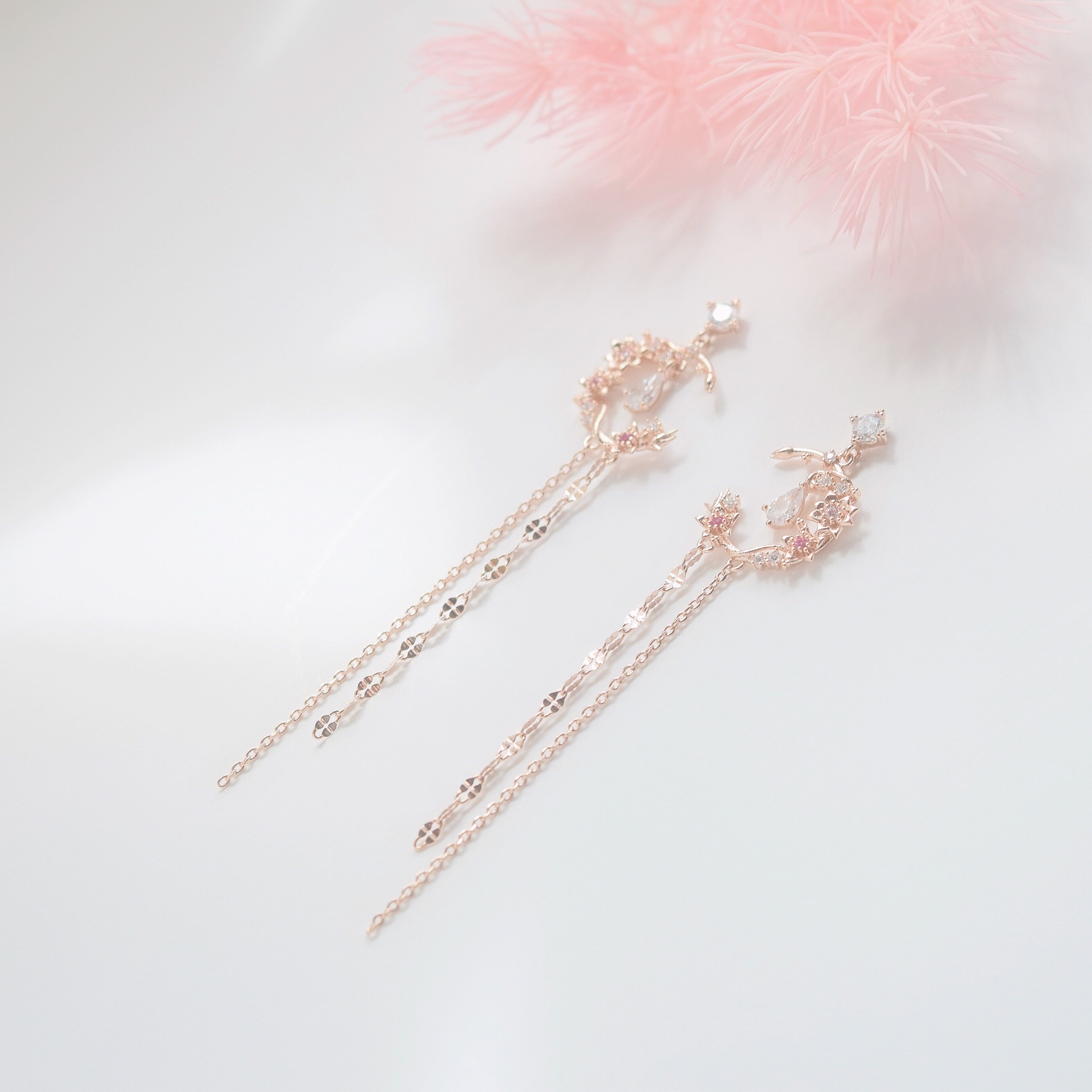 Rose Gold Made in Korea Earrings Korean Anting Cubic Zirconia Bride Bridal Dinner 925 Sterling Silver Fashion Costume Jewellery Online Malaysia Shopping Trendy No Piercing Special Perfect Gift From Heart For Your Loved One Accessory Gift for her Rose Gold Korea Made Earrings Korean Jewellery Jewelry Local Brand in Malaysia Cubic Zirconia Dainty Delicate Minimalist Jewellery Jewelry Bride Clip On Earrings  Silver Christmas Gift Set Xmas Silver snowman wreath candy cane present gift for her gift ideas