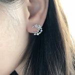 Korea Made Earrings Dainty Delicate Local Brand in Malaysia 925 Sterling Silver Anting Cubic Zirconia Jewellery Jewelry Dainty Minimalist Korean Bridal Earrings Anting