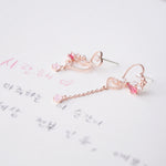 Rose Gold Korea Made Earrings Local Brand in Malaysia Cubic Zirconia Dainty Delicate Minimalist Jewellery Jewelry Bridal Bride Clip On Earrings 925 Sterling Silver
