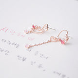 Rose Gold Korea Made Earrings Local Brand in Malaysia Cubic Zirconia Dainty Delicate Minimalist Jewellery Jewelry Bridal Bride Clip On Earrings 925 Sterling Silver
