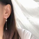 Rose Gold Made in Korea Earrings Korean Anting Cubic Zirconia Bride Bridal Dinner 925 Sterling Silver Accessory Fashion Fancy Stylish Costume Jewellery Online Malaysia Shopping Trendy Accessories Daily Wear Jewelry Dainty Minimalist Delicate Clip On Earrings No Piercing Special Perfect Gift From Heart For Your Loved One