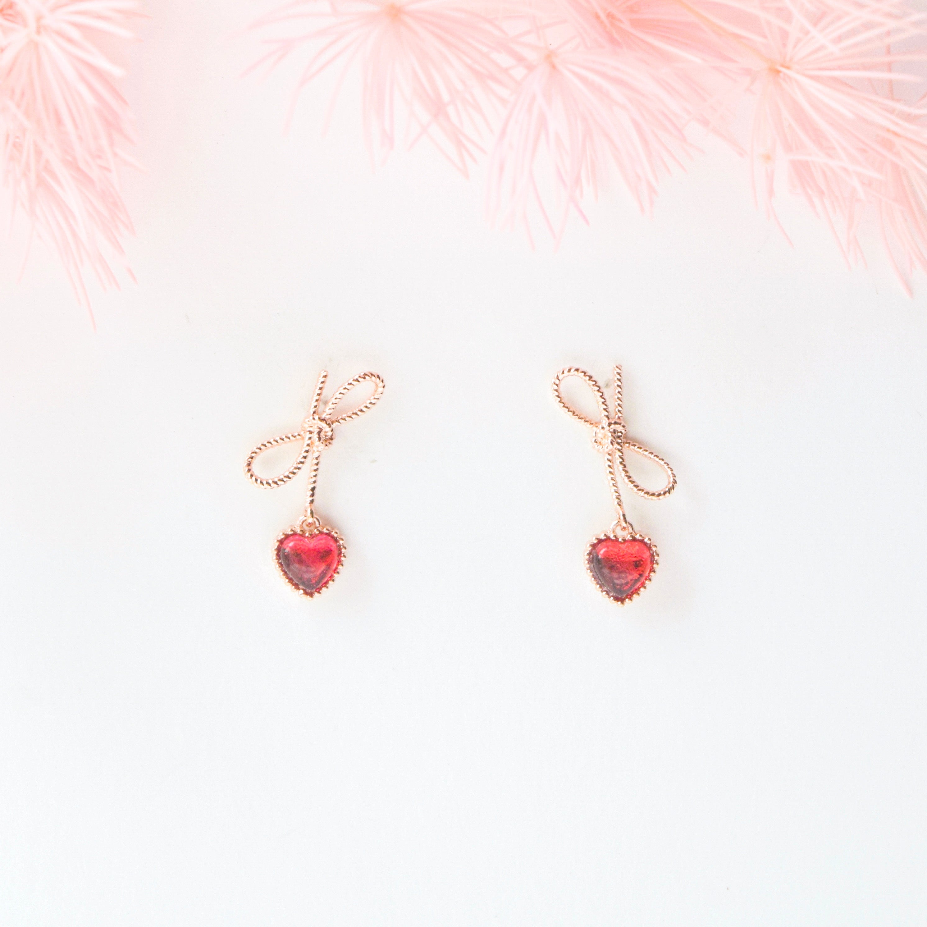 Ruby Viola Earrings | Made in Korea | Dainty Jewellery – Aurelia Atelier