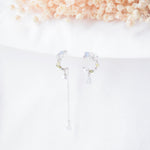 Made in Korea Earrings Korean Anting Cubic Zirconia Bride Bridal Dinner 925 Sterling Silver Accessory Fashion Fancy Stylish Costume Jewellery Online Malaysia Shopping Trendy Accessories Daily Wear Jewelry Dainty Minimalist Delicate Clip On Earrings No Piercing Special Perfect Gift From Heart For Your Loved One