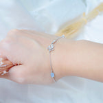Silver Made in Korea Bracelet Korean Gelang Tangan Cubic Zirconia Bride Bridal Dinner Rhodium Plated Accessory Fashion Fancy Stylish Jewellery Online Malaysia Shopping Trendy Accessories Daily Wear Jewelry Dainty Minimalist Delicate Special Perfect Gift From Heart For Your Loved One