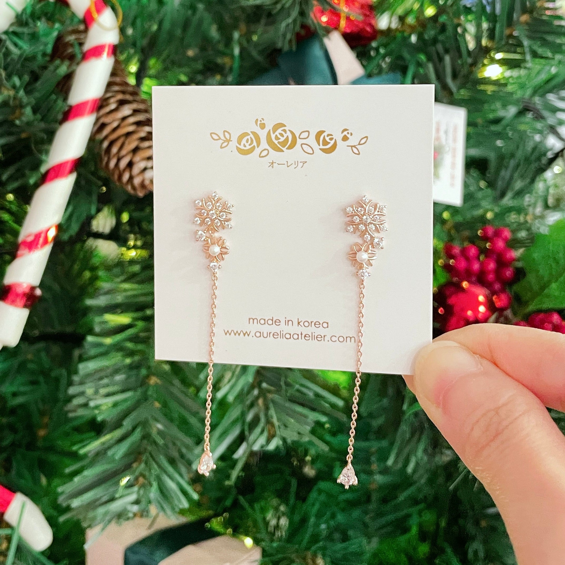 Rose Gold Made in Korea Earrings Korean Anting Cubic Zirconia Bride Bridal Dinner 925 Sterling Silver Fashion Costume Jewellery Online Malaysia Shopping Trendy No Piercing Special Perfect Gift For Your Loved One Accessory Gift for her Rose Gold Korea Made Earrings Korean Jewellery Jewelry Local Brand in Malaysia Cubic Zirconia Dainty Delicate Minimalist Jewellery Jewelry Bride Clip On Earrings Silver Christmas Gift Set Xmas Silver snowman present gift for her gift ideas snowflake music box dangle dangling