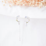 Made in Korea Earrings Korean Anting Cubic Zirconia Bride Bridal Dinner 925 Sterling Silver Accessory Fashion Fancy Stylish Costume Jewellery Online Malaysia Shopping Trendy Accessories Daily Wear Jewelry Dainty Minimalist Delicate Clip On Earrings No Piercing Special Perfect Gift From Heart For Your Loved One