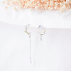 Made in Korea Earrings Korean Anting Cubic Zirconia Bride Bridal Dinner 925 Sterling Silver Accessory Fashion Fancy Stylish Costume Jewellery Online Malaysia Shopping Trendy Accessories Daily Wear Jewelry Dainty Minimalist Delicate Clip On Earrings No Piercing Special Perfect Gift From Heart For Your Loved One