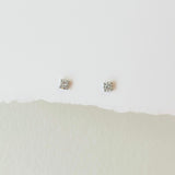 4 Prong Solitaire Diamond Earrings