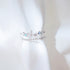 Silver Ring Korea Made Earrings Cubic Zirconia Stone 925 Silver Daily Wear Fashion Cincin Jewellery Stylish Adjustable Unique Gift