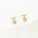 Rose Gold Romantic Love Earrings