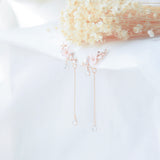 Made in Korea Earrings Korean Anting Cubic Zirconia Bride Bridal Dinner 925 Sterling Silver Accessory Fashion Fancy Stylish Costume Jewellery Online Malaysia Shopping Trendy Accessories Daily Wear Jewelry Dainty Minimalist Delicate Clip On Earrings No Piercing Special Perfect Gift From Heart For Your Loved One Sakura さくら