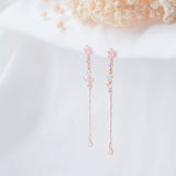 Rose Gold Made in Korea Earrings Korean Anting Cubic Zirconia Bride Bridal Dinner 925 Sterling Silver Accessory Fashion Fancy Stylish Costume Jewellery Online Malaysia Shopping Trendy Accessories Daily Wear Jewelry Dainty Minimalist Delicate Clip On Earrings No Piercing Special Perfect Gift From Heart For Your Loved One
